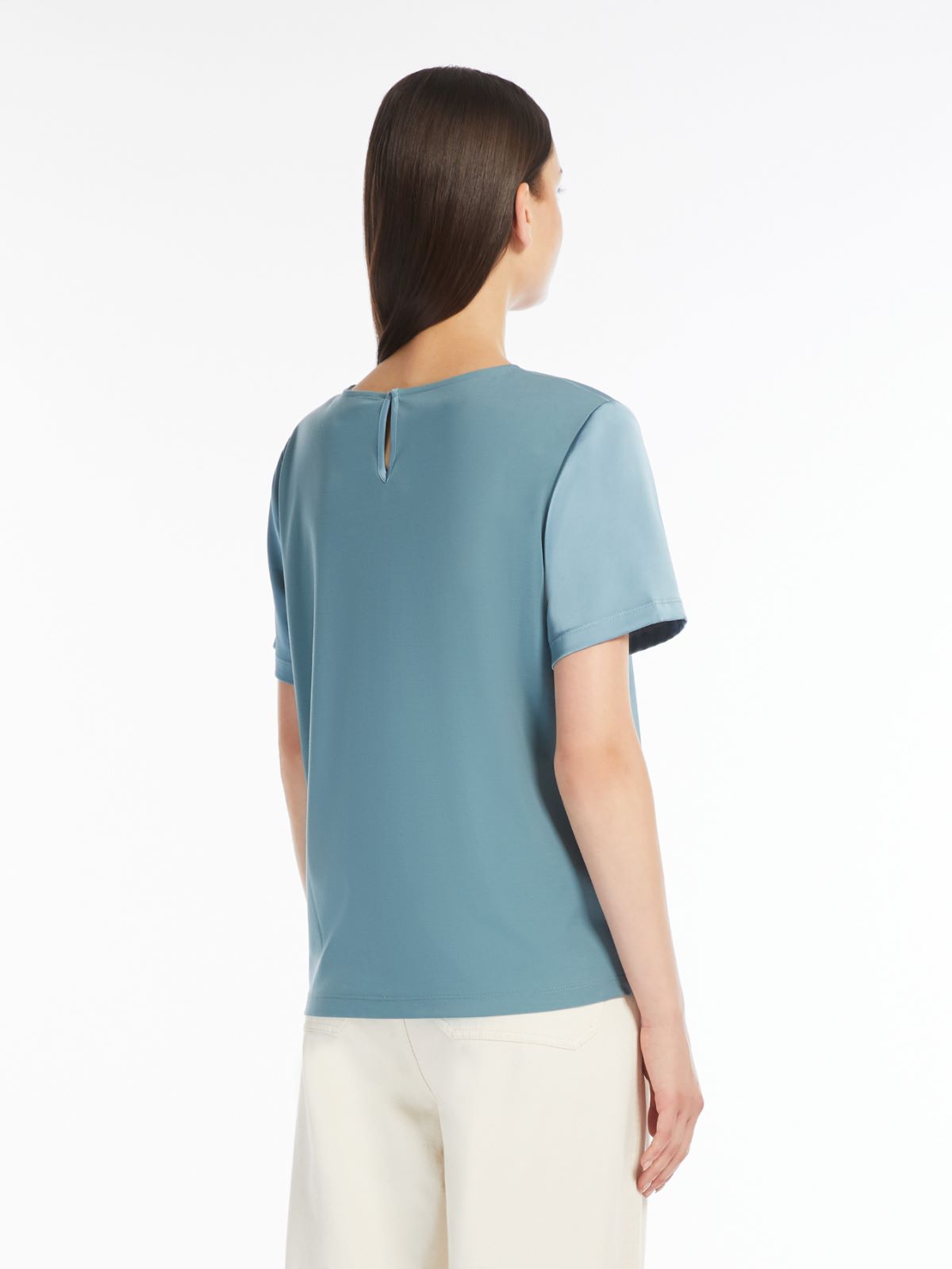Weekend T-shirt in raso e jersey Vendite Flash