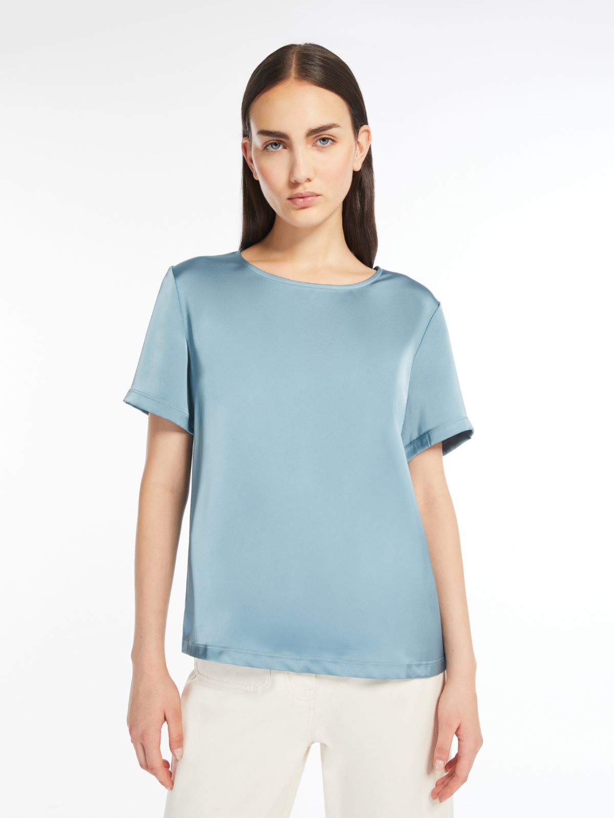 Weekend T-shirt in raso e jersey Vendite Flash