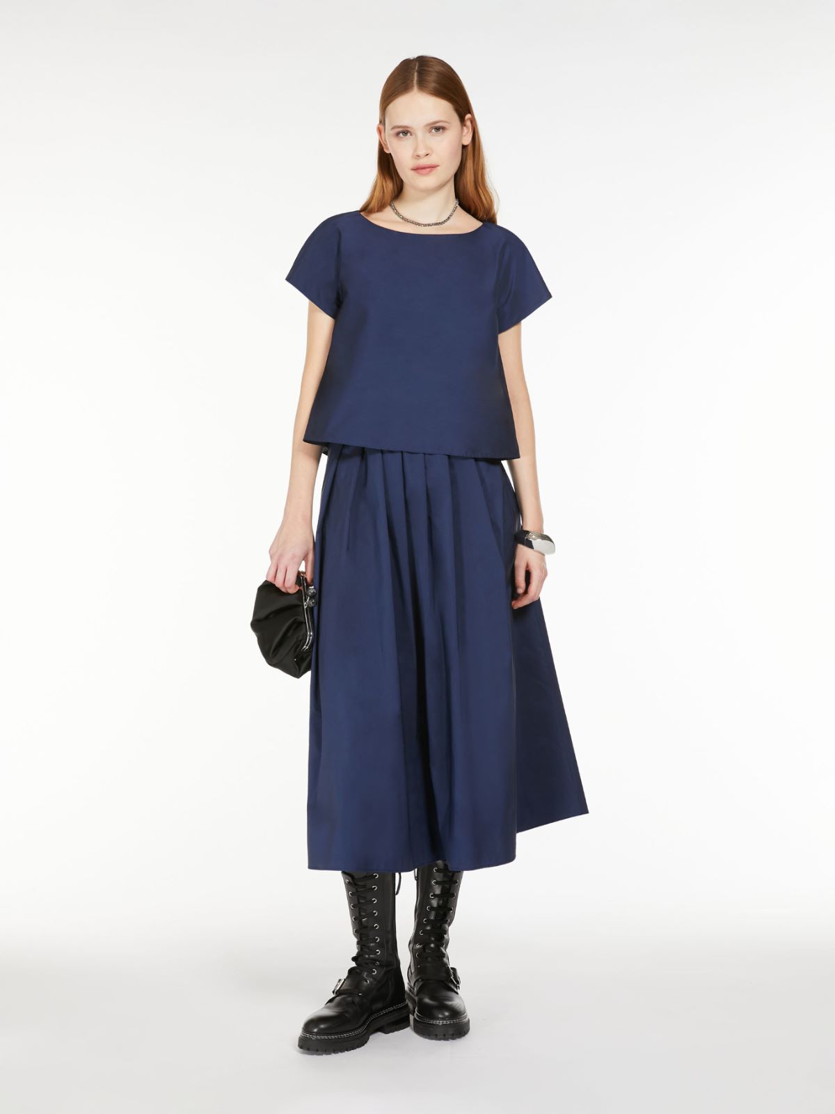 Weekend Top in taffetà