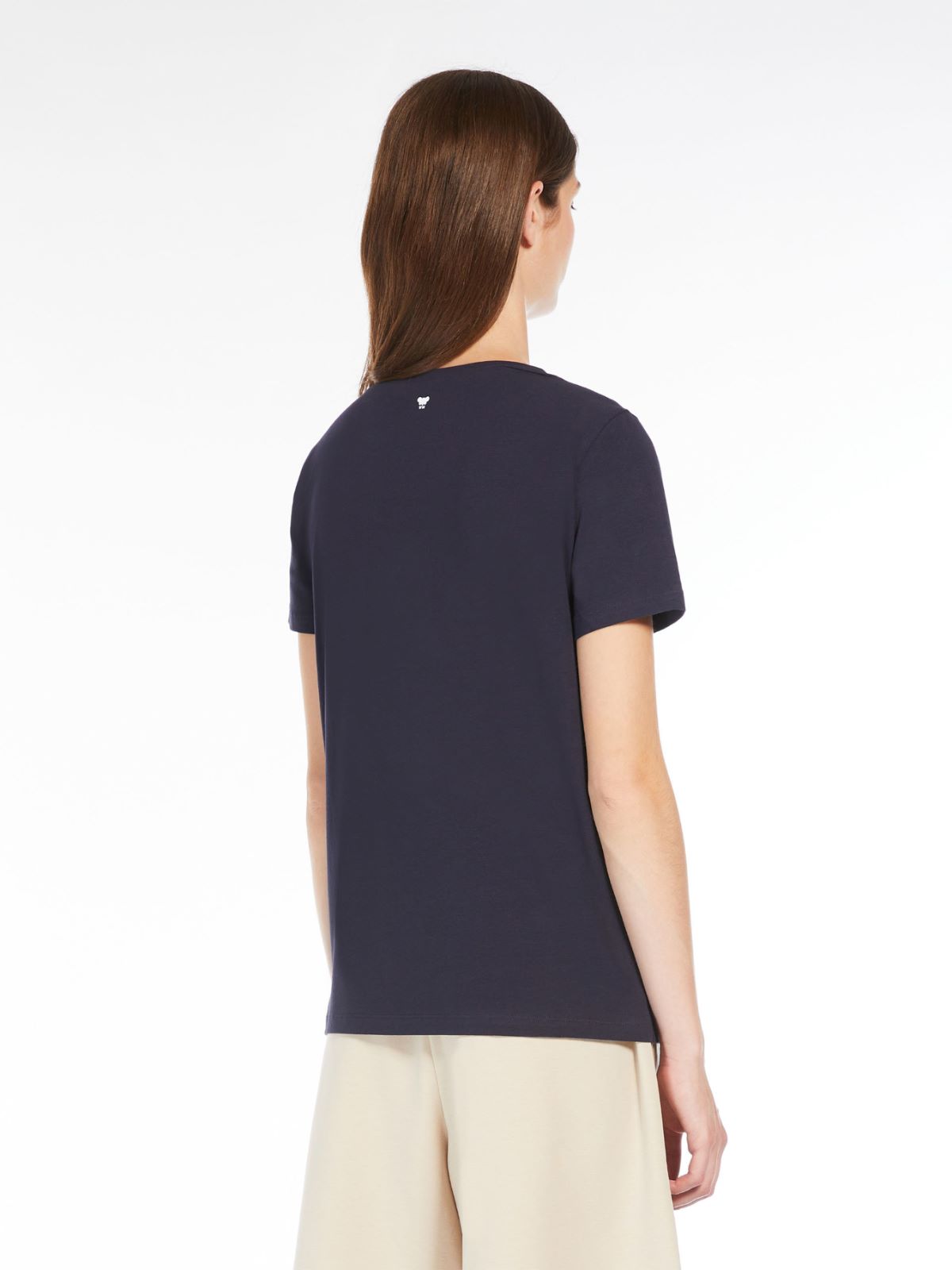 Weekend T-shirt basic in cotone stretch In Saldo