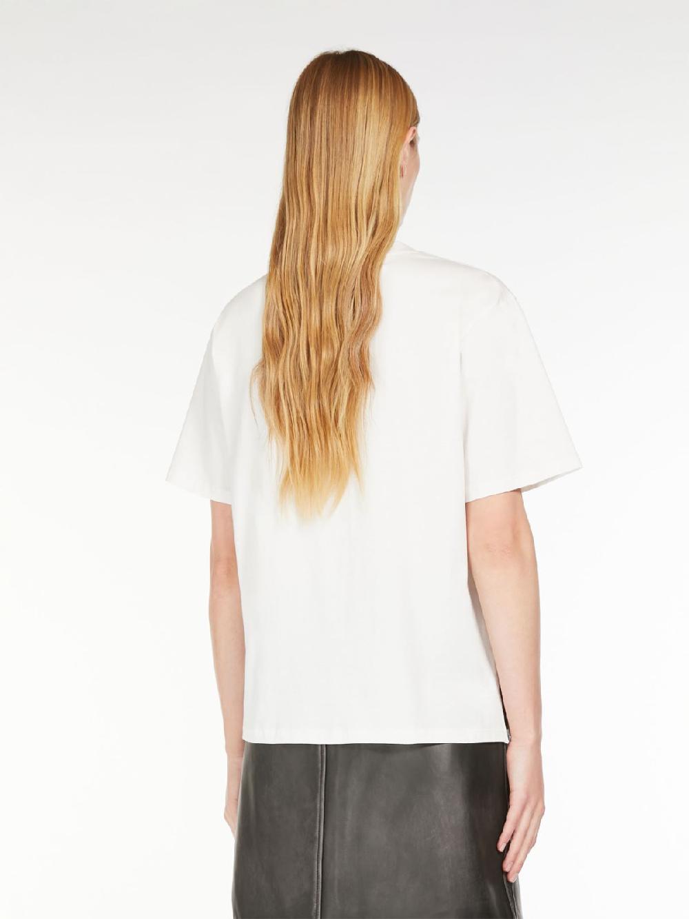 Weekend T-shirt in cotone con lettering ricamato Moda