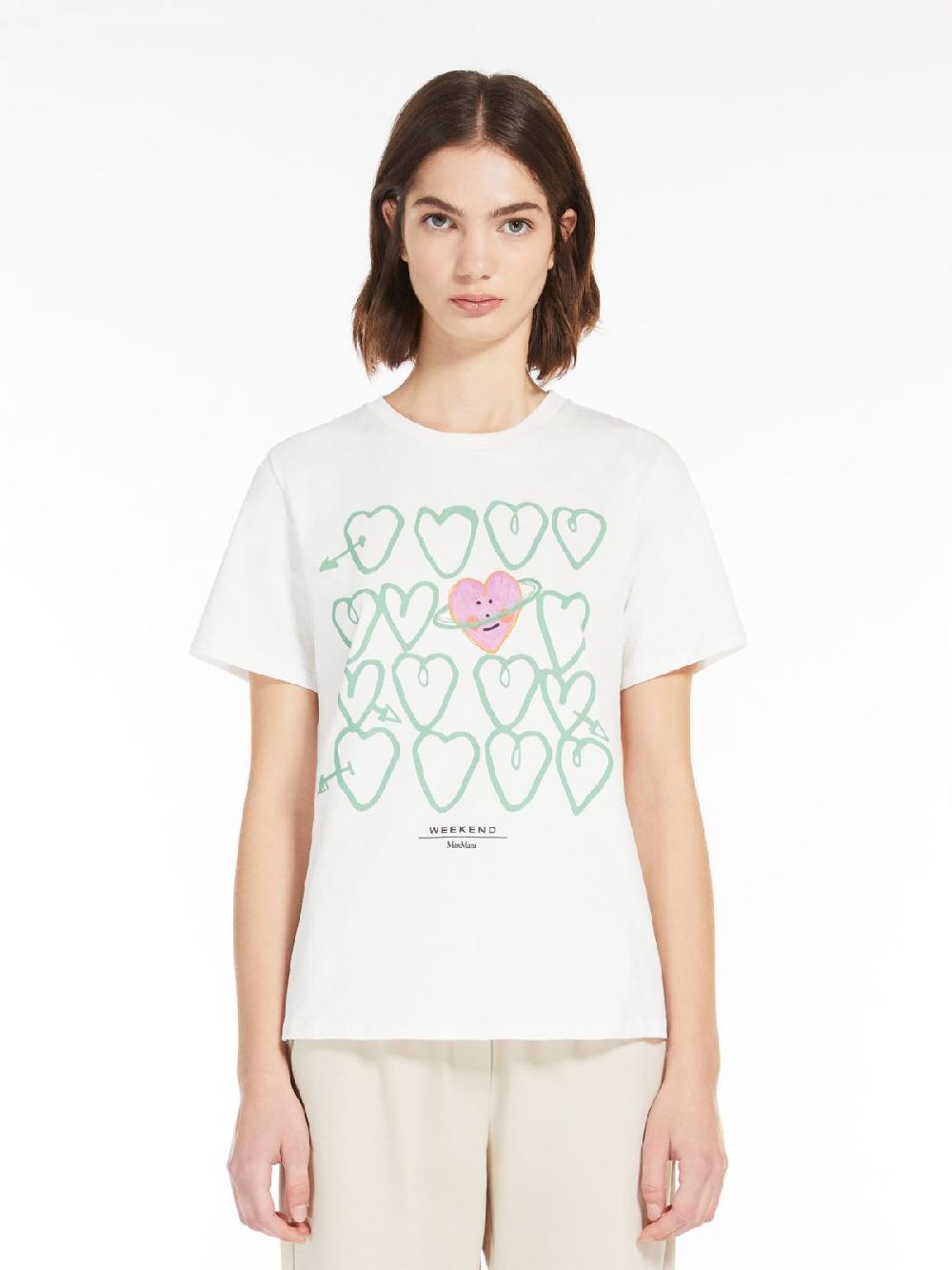 Weekend T-shirt in cotone con stampa Italia
