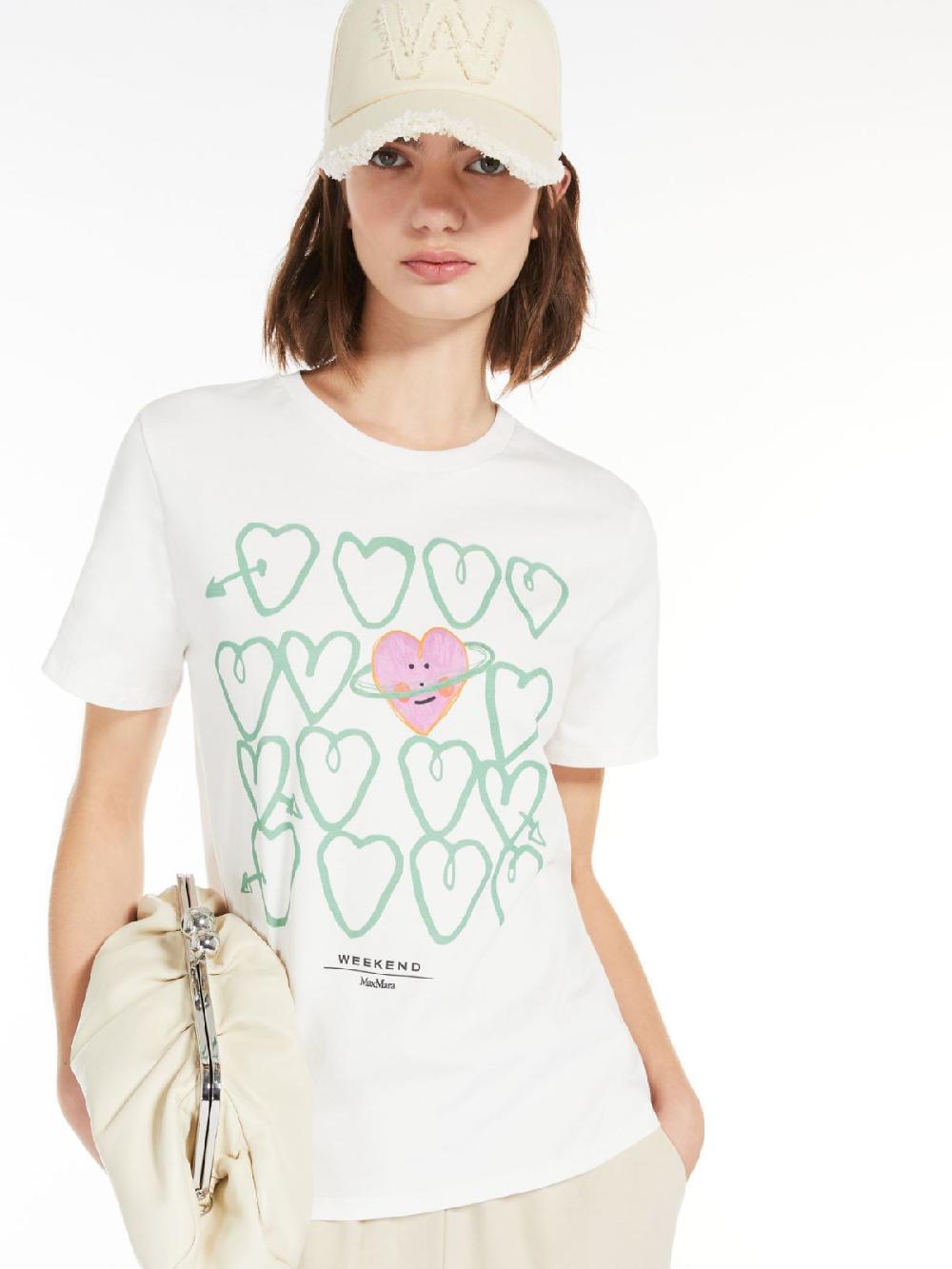 Weekend T-shirt in cotone con stampa Italia