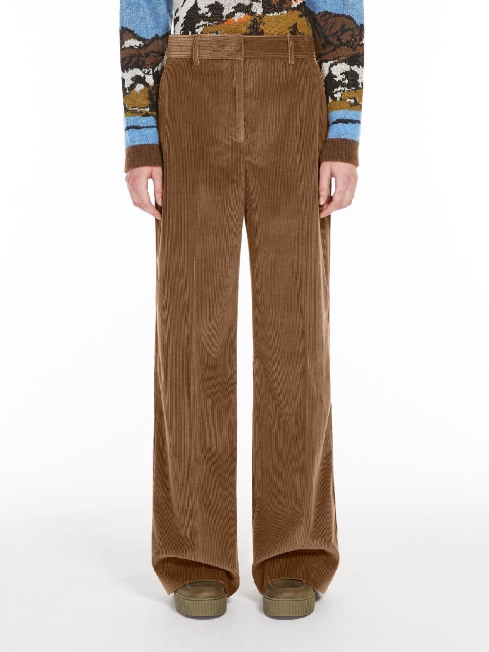 Weekend Pantalone wide leg in velluto In Linea