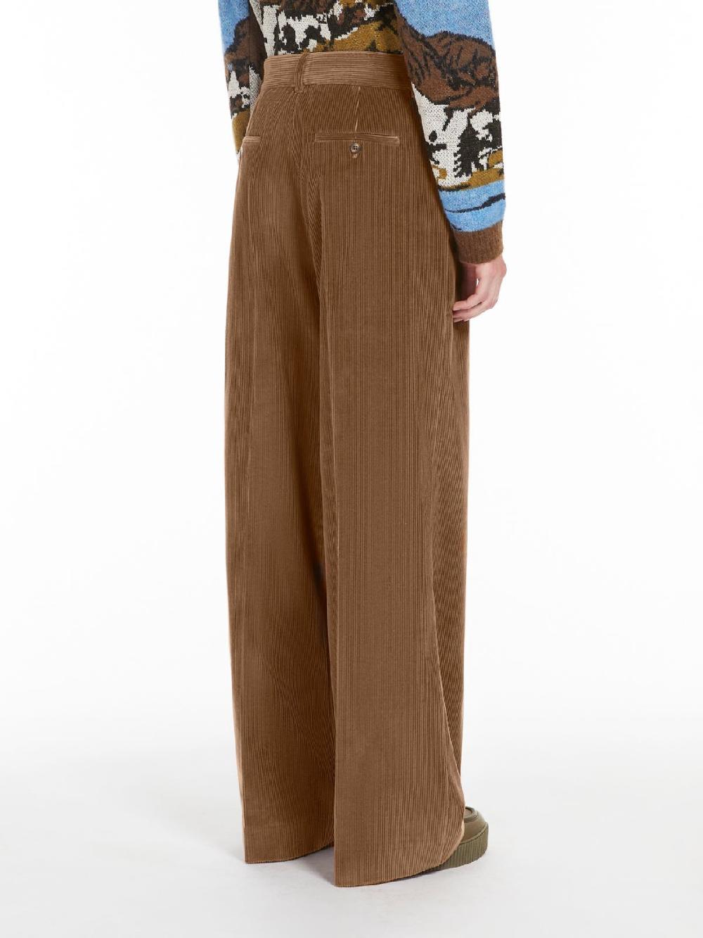 Weekend Pantalone wide leg in velluto In Linea