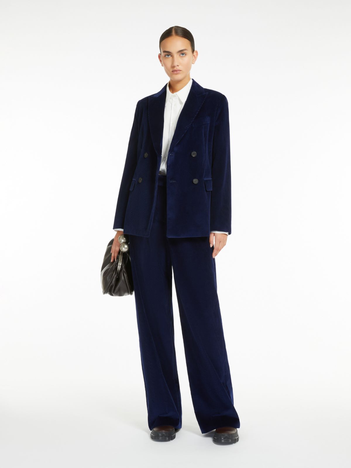Weekend Pantalone wide leg in velluto