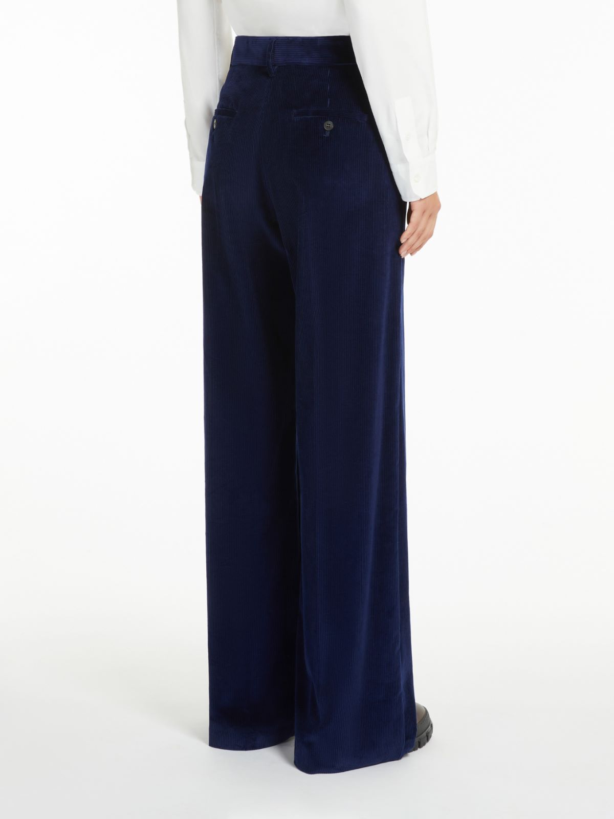 Weekend Pantalone wide leg in velluto Vendite stagionali