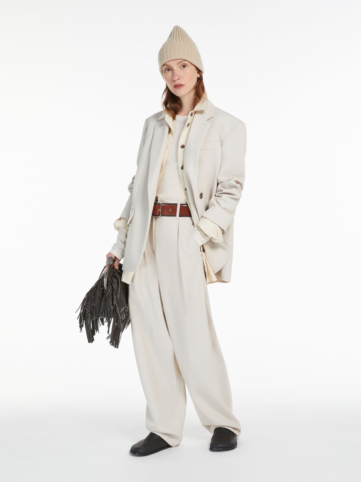 Weekend Pantalone ampio in mista lana