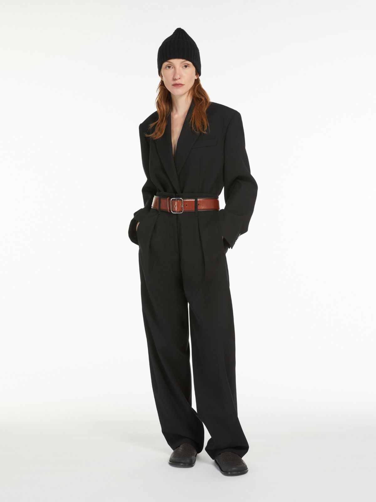 Weekend Pantalone ampio in mista lana