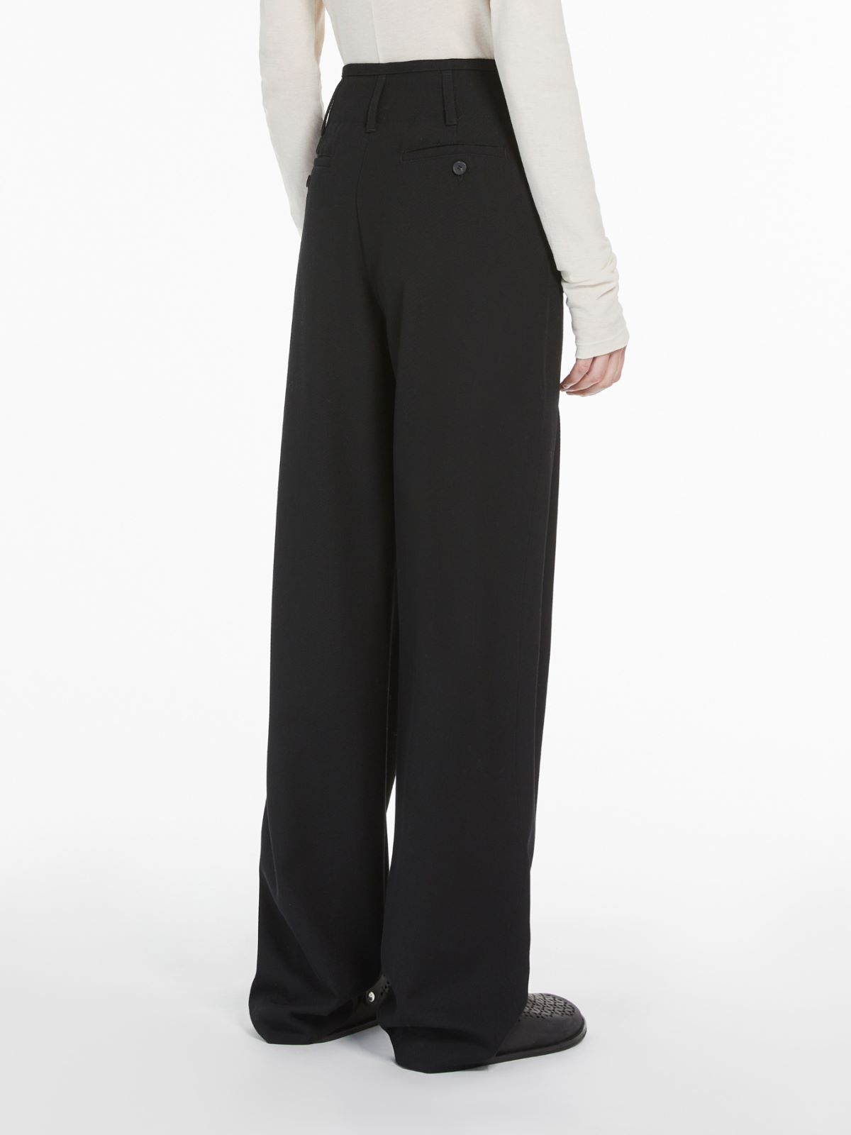 Weekend Pantalone ampio in mista lana Affare Del Giorno