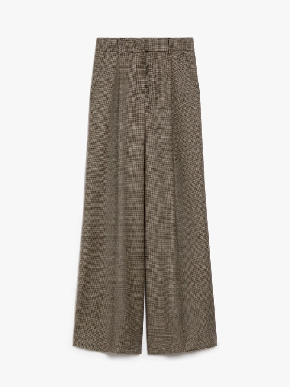 Weekend Pantalone palazzo in flanella di lana Offerta