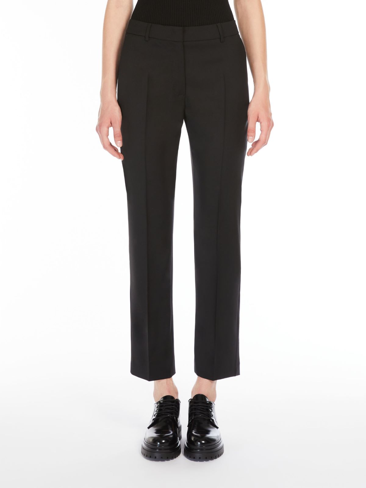 Weekend Pantalone a sigaretta in tela di lana In Vendita
