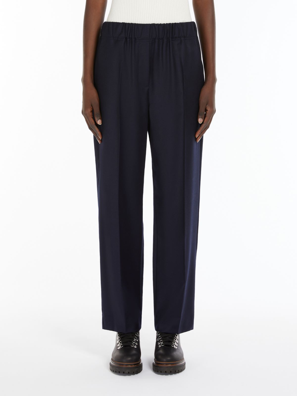 Weekend Pantalone comfort in flanella Vendita Calda