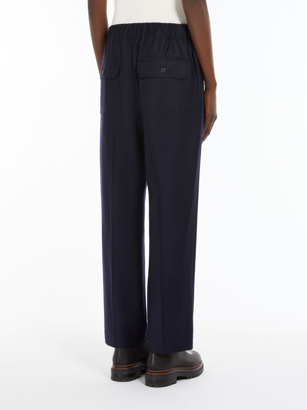 Weekend Pantalone comfort in flanella Vendita Calda