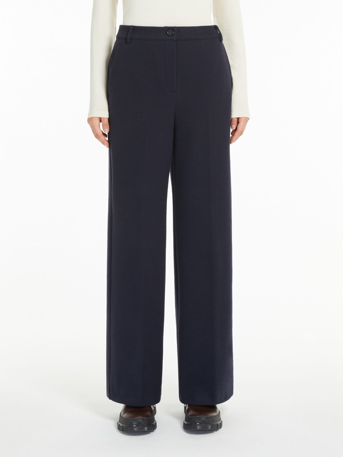 Weekend Pantalone in flanella jacquard Vendita Economica