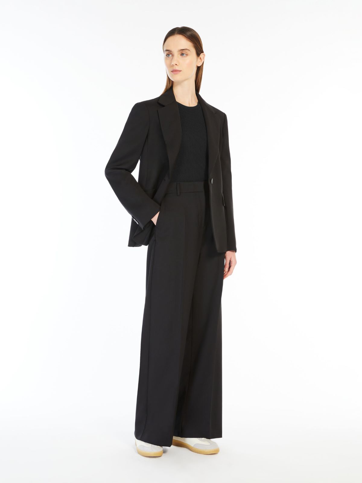 Weekend Pantalone palazzo in tela di lana