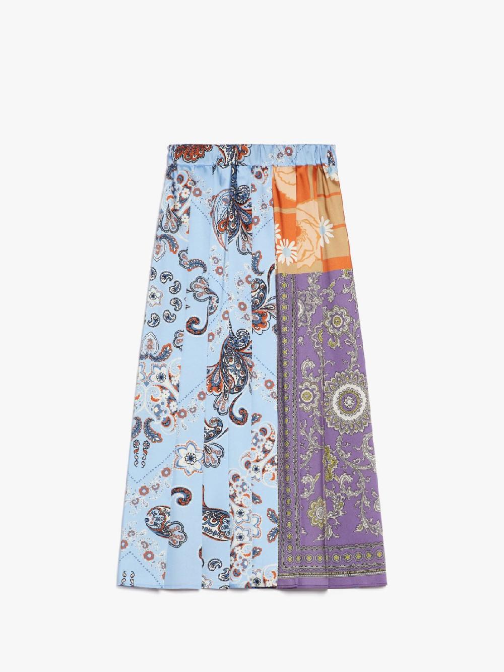 Weekend Gonna a pieghe in twill stampato Offerta