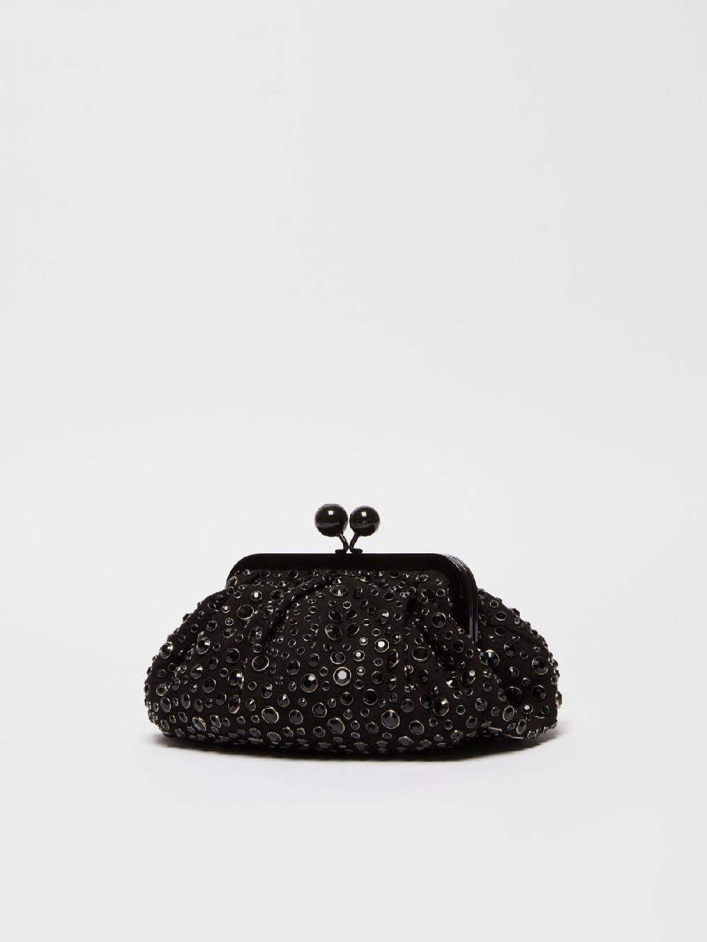 Weekend Pasticcino Bag Small con pietre incastonate in pelle con cristalli Hotsell