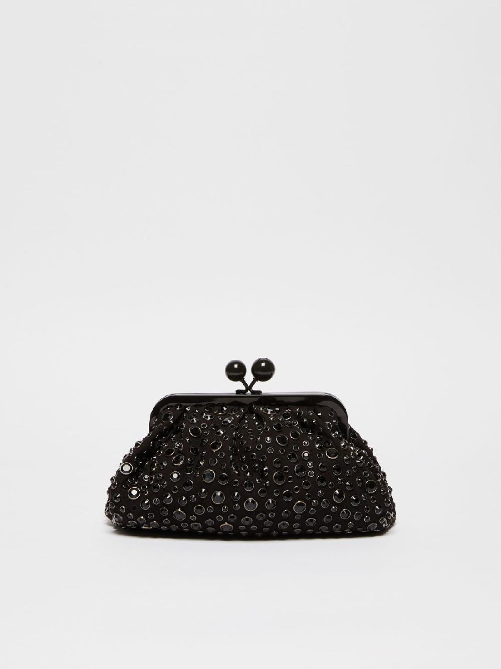Weekend Pasticcino Bag Small con pietre incastonate in pelle con cristalli Hotsell