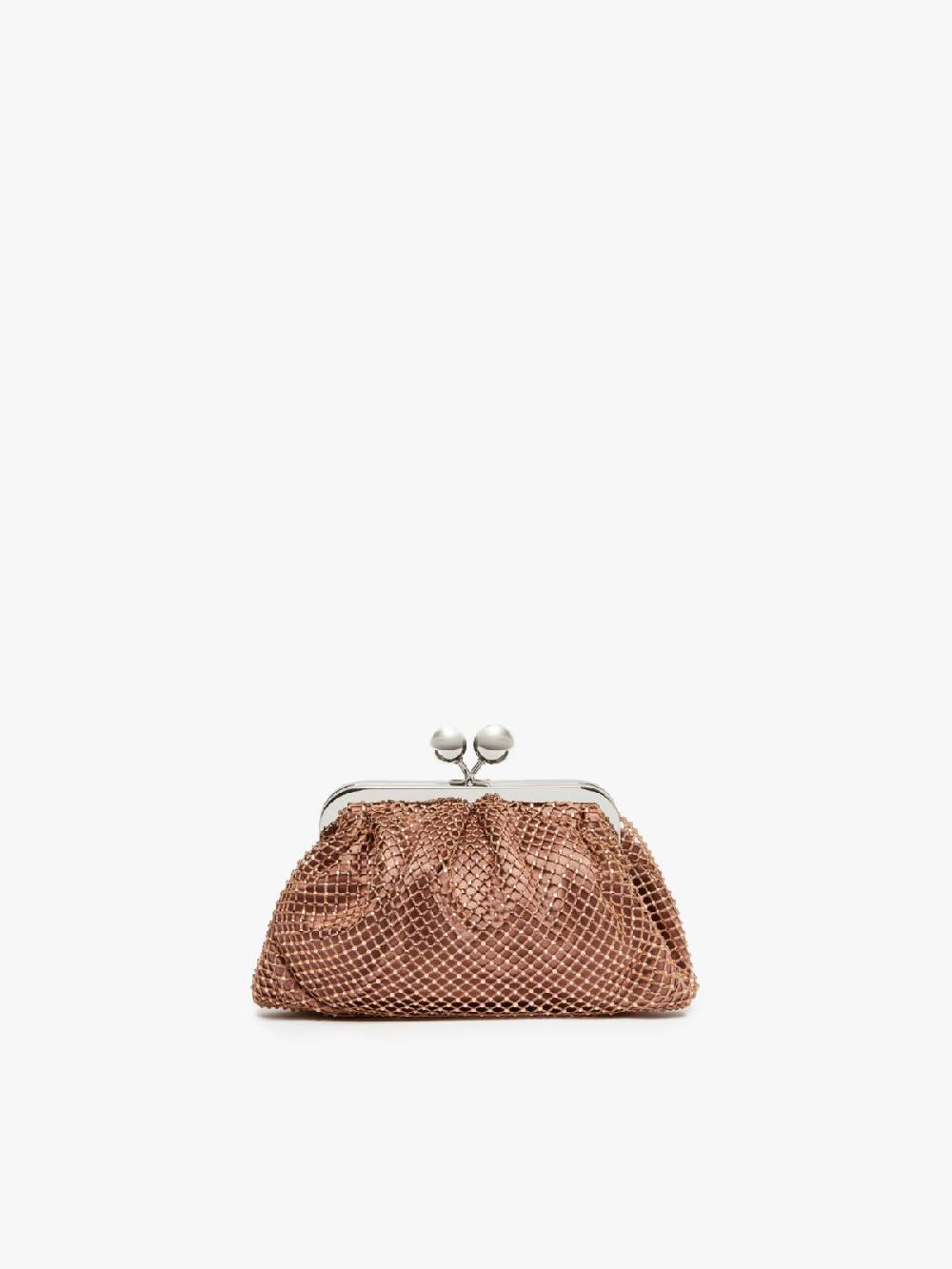 Weekend Pasticcino Bag Small in rete e strass Nuova