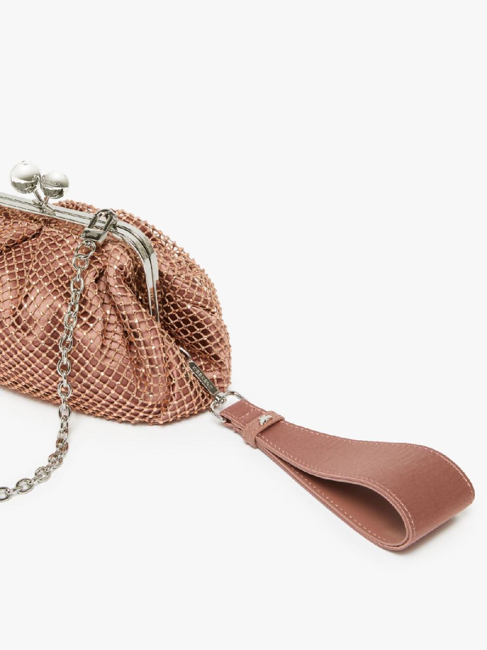Weekend Pasticcino Bag Small in rete e strass Nuova