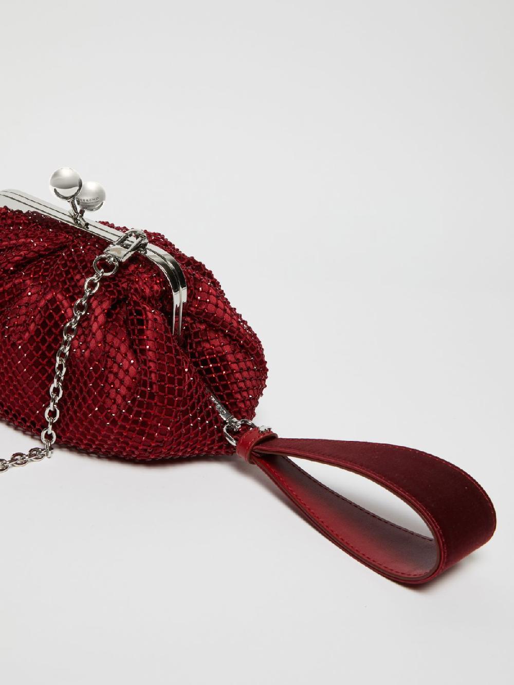 Weekend Pasticcino Bag Small in rete e strass Moda