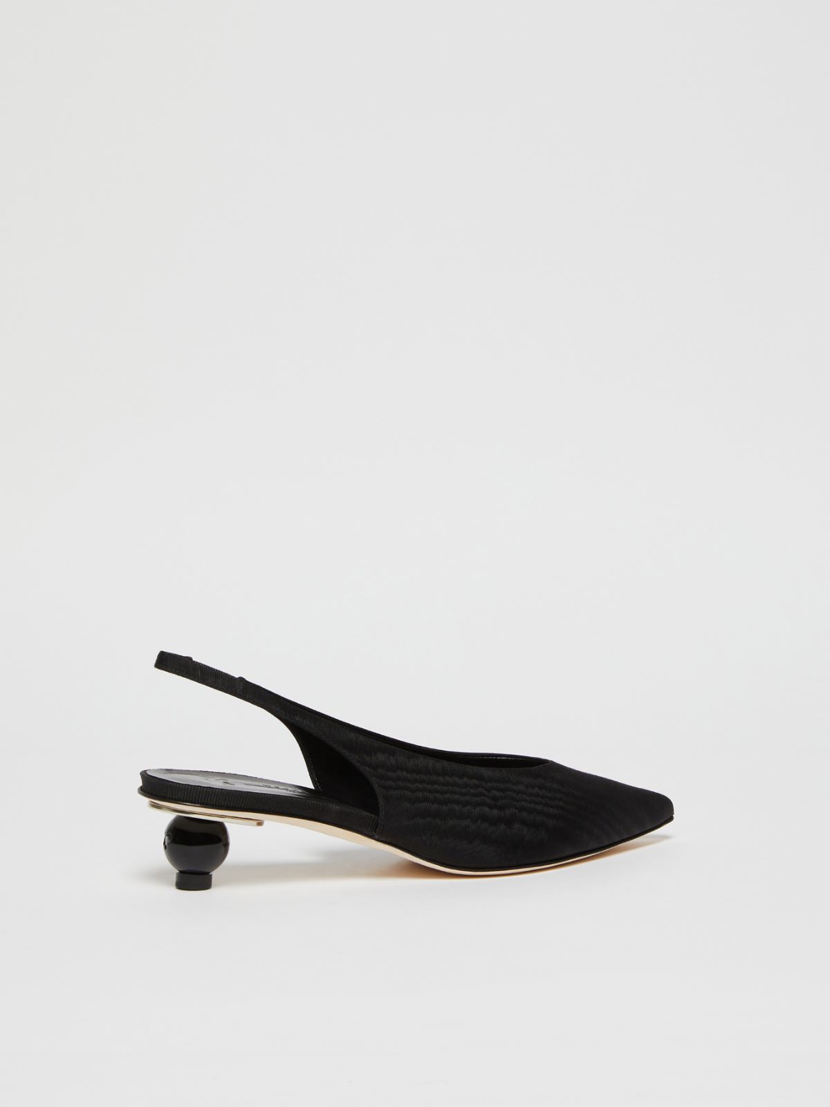 Weekend Slingback in moiré con tacco boule Offerta Giorno del Papà
