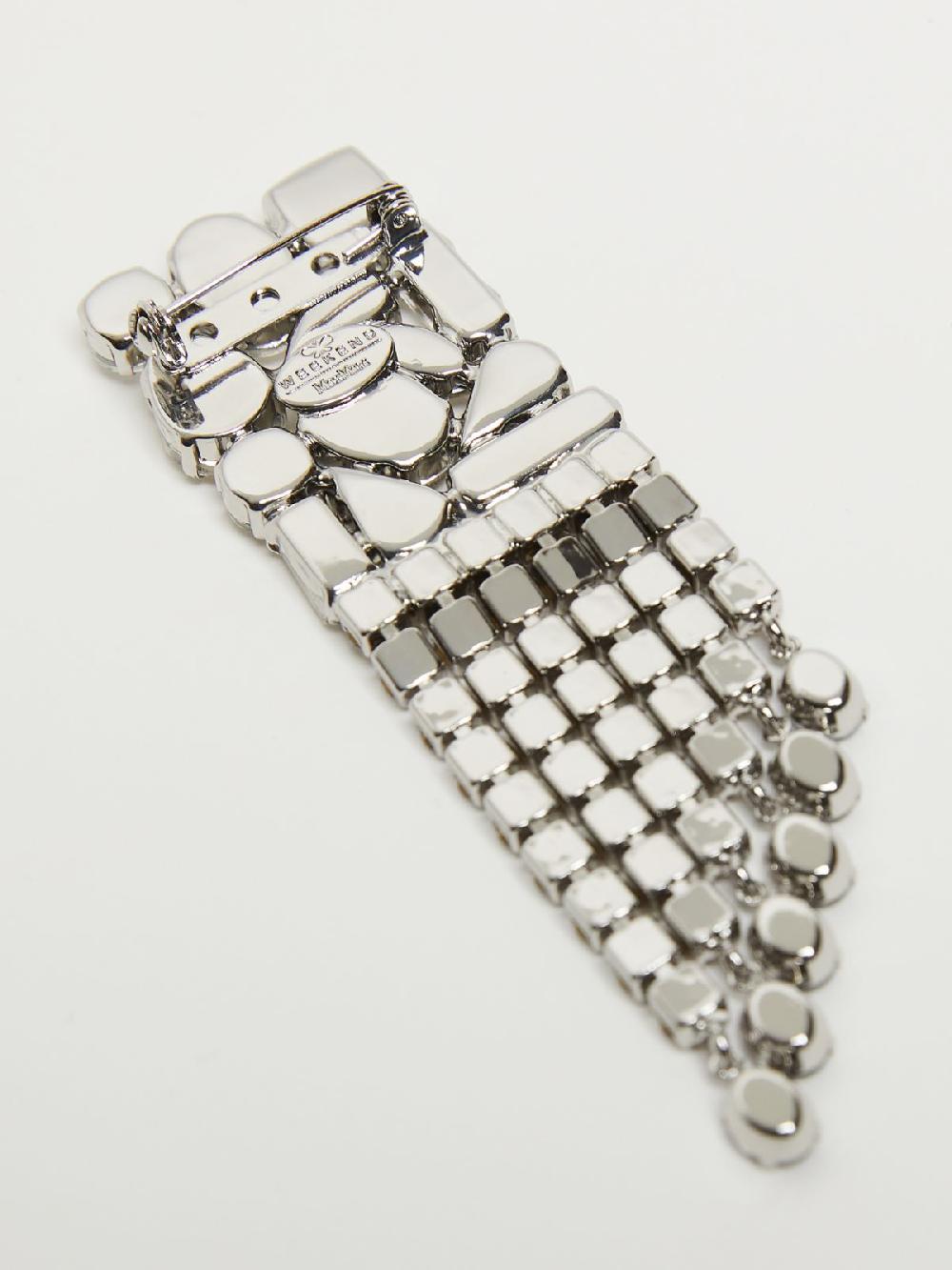 Weekend Spilla in metallo e strass Consegna Veloce