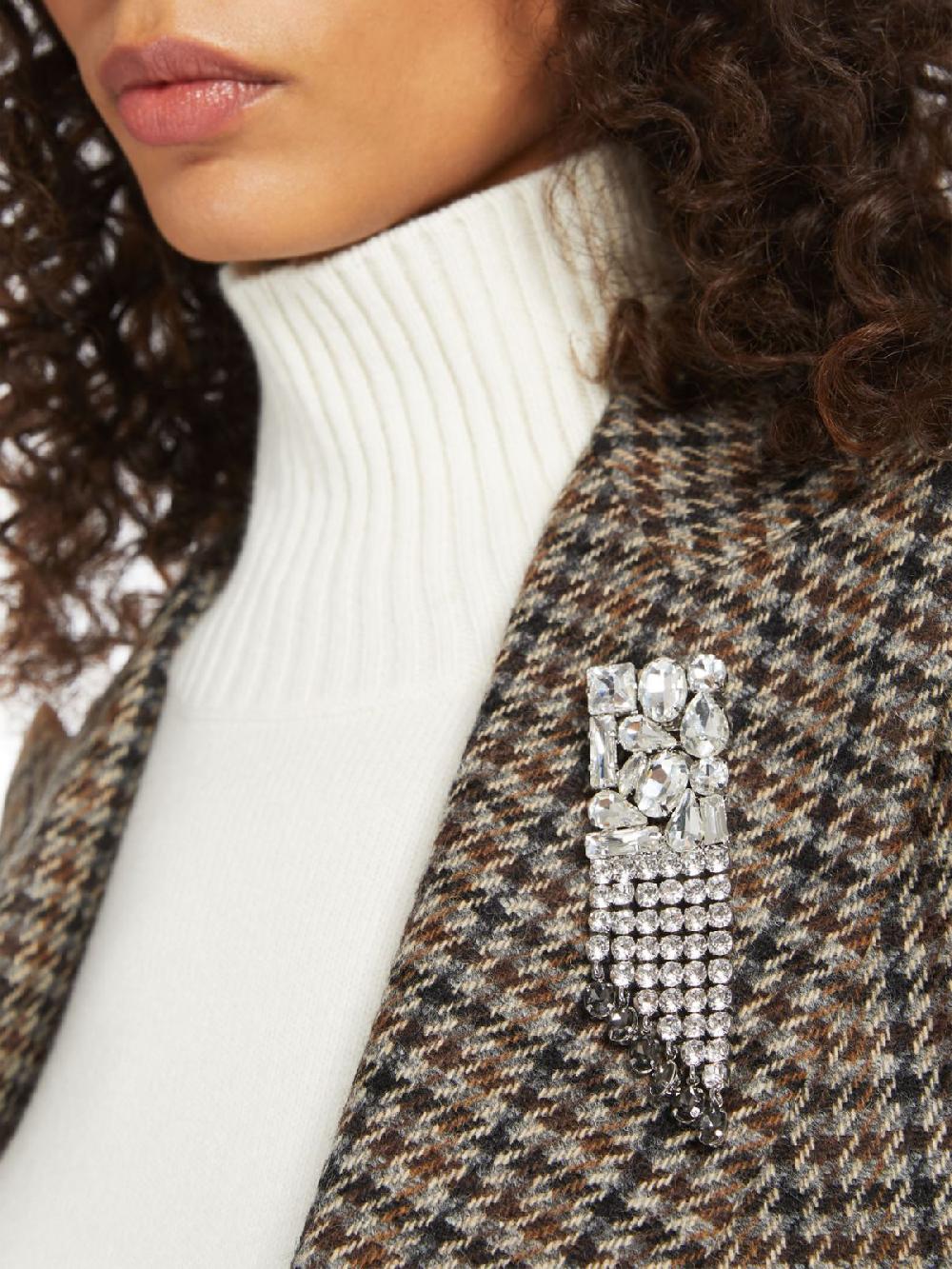Weekend Spilla in metallo e strass Consegna Veloce