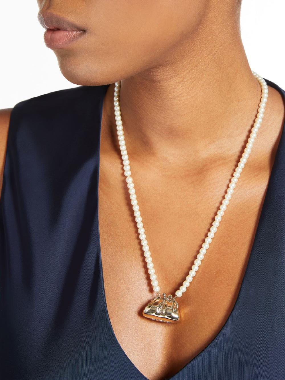 Weekend Collana di perle con charm Pasticcino In Vendita