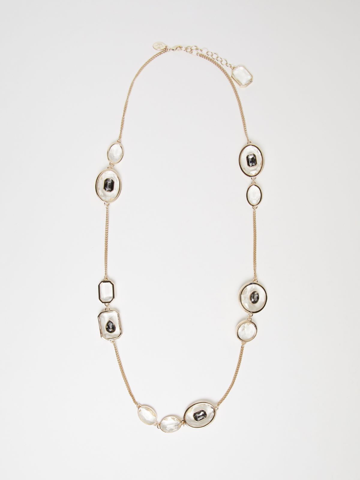 Weekend Collana doppio filo con pietre