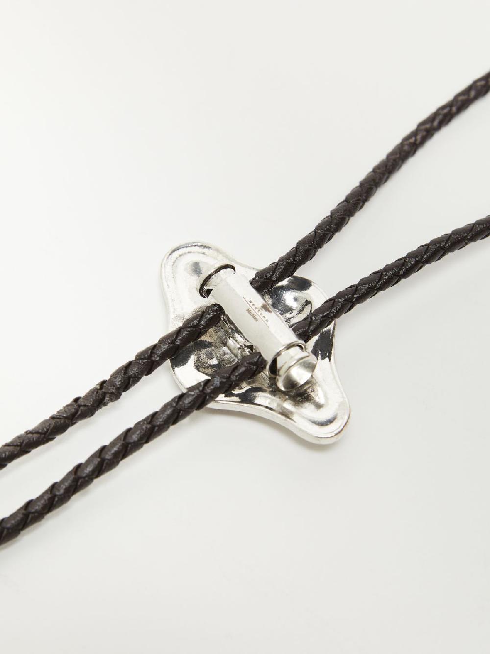 Weekend Collana bolo in tessuto spalmato Nuova