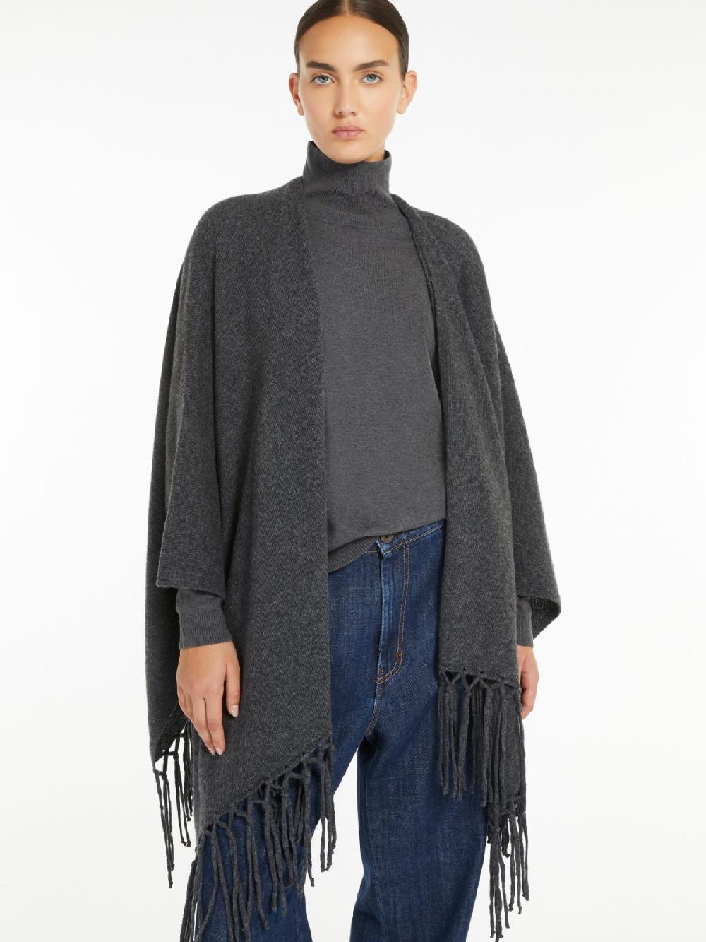 Weekend Poncho in pura lana In Linea