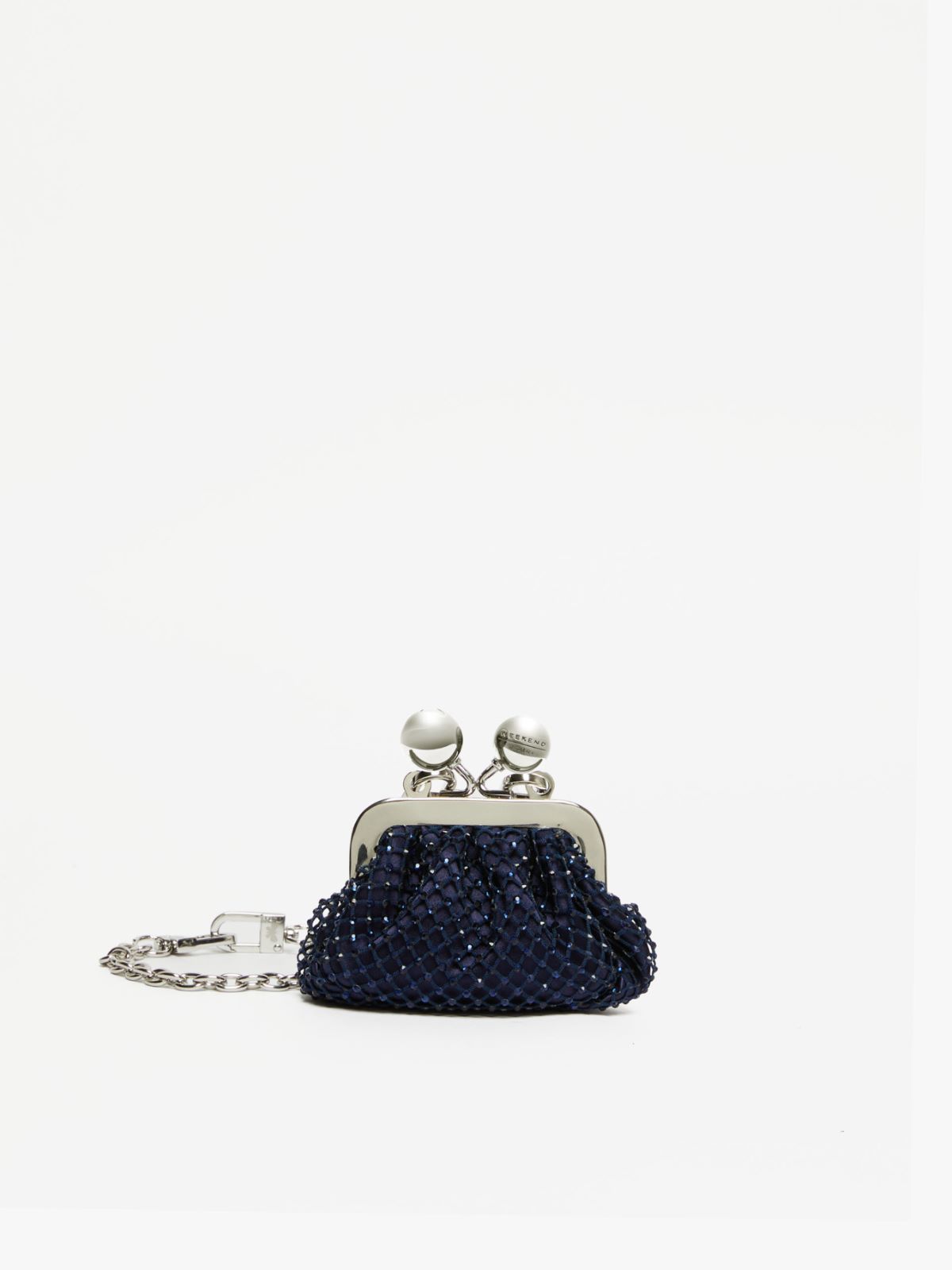 Weekend Pasticcino Bag Nano in raso con strass