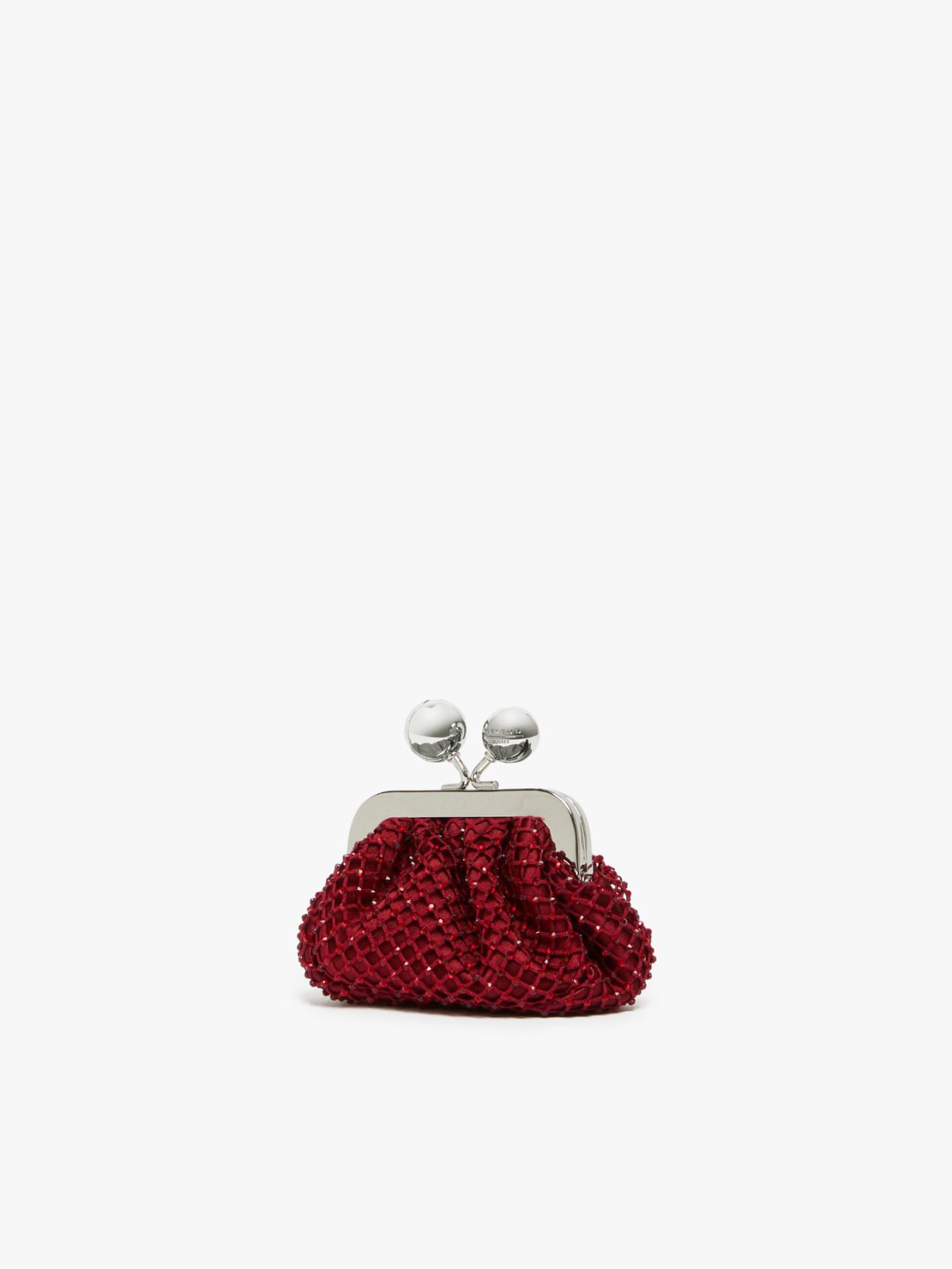 Weekend Pasticcino Bag Nano in raso con strass Negozio