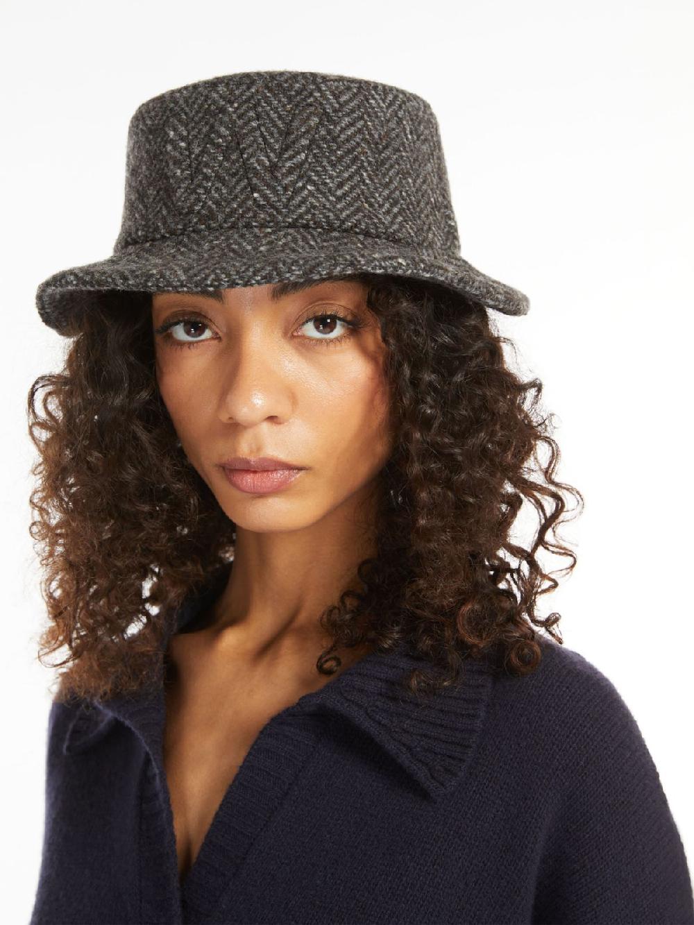 Weekend Cappello in tweed con logo Spedizione Gratuita