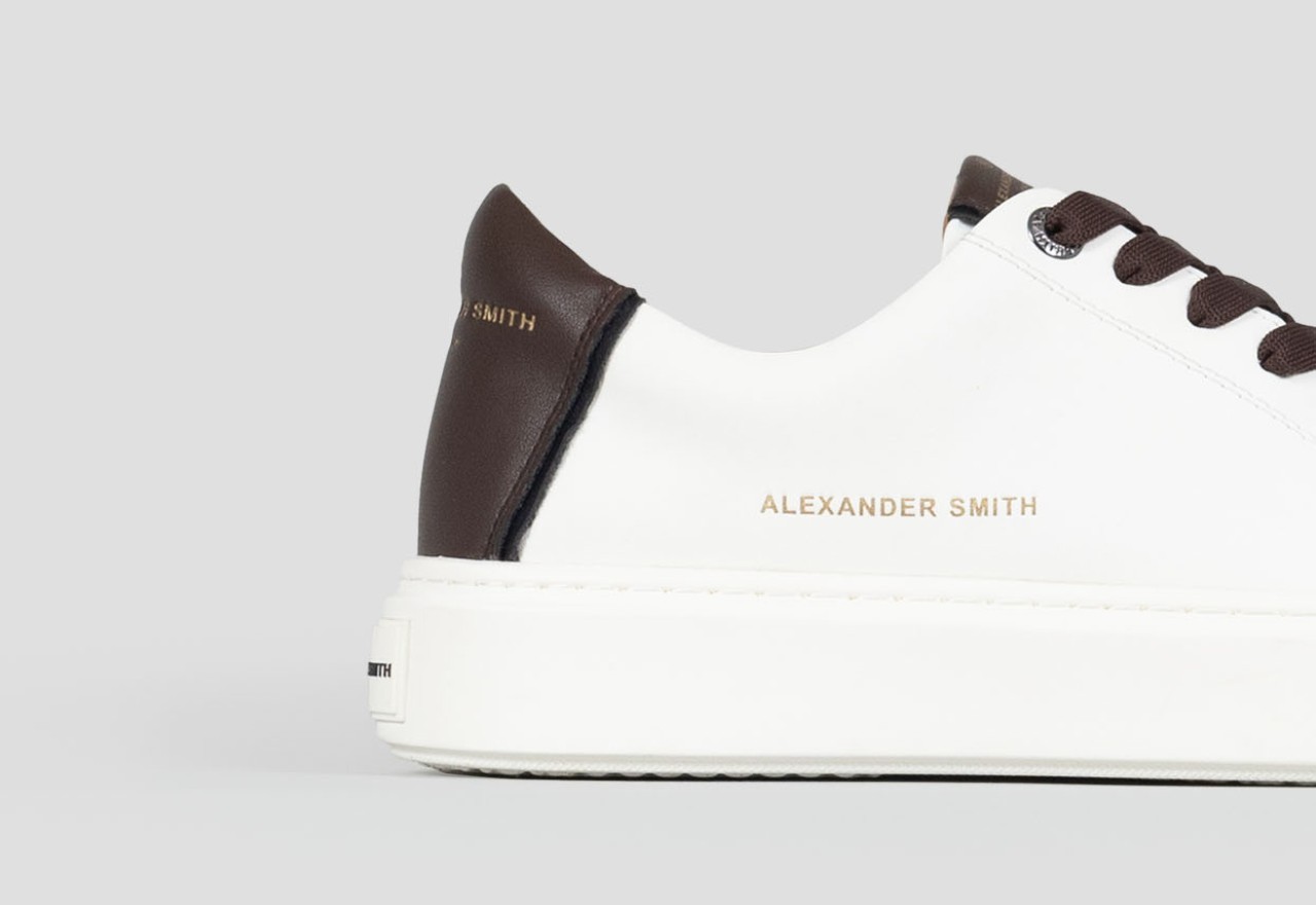 Alexander Smith LONDON MAN WHITE DARK BROWN Vendita Calda
