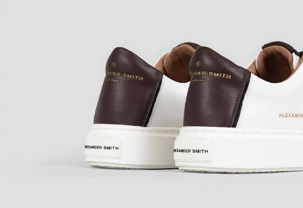 Alexander Smith LONDON MAN WHITE DARK BROWN Vendita Calda