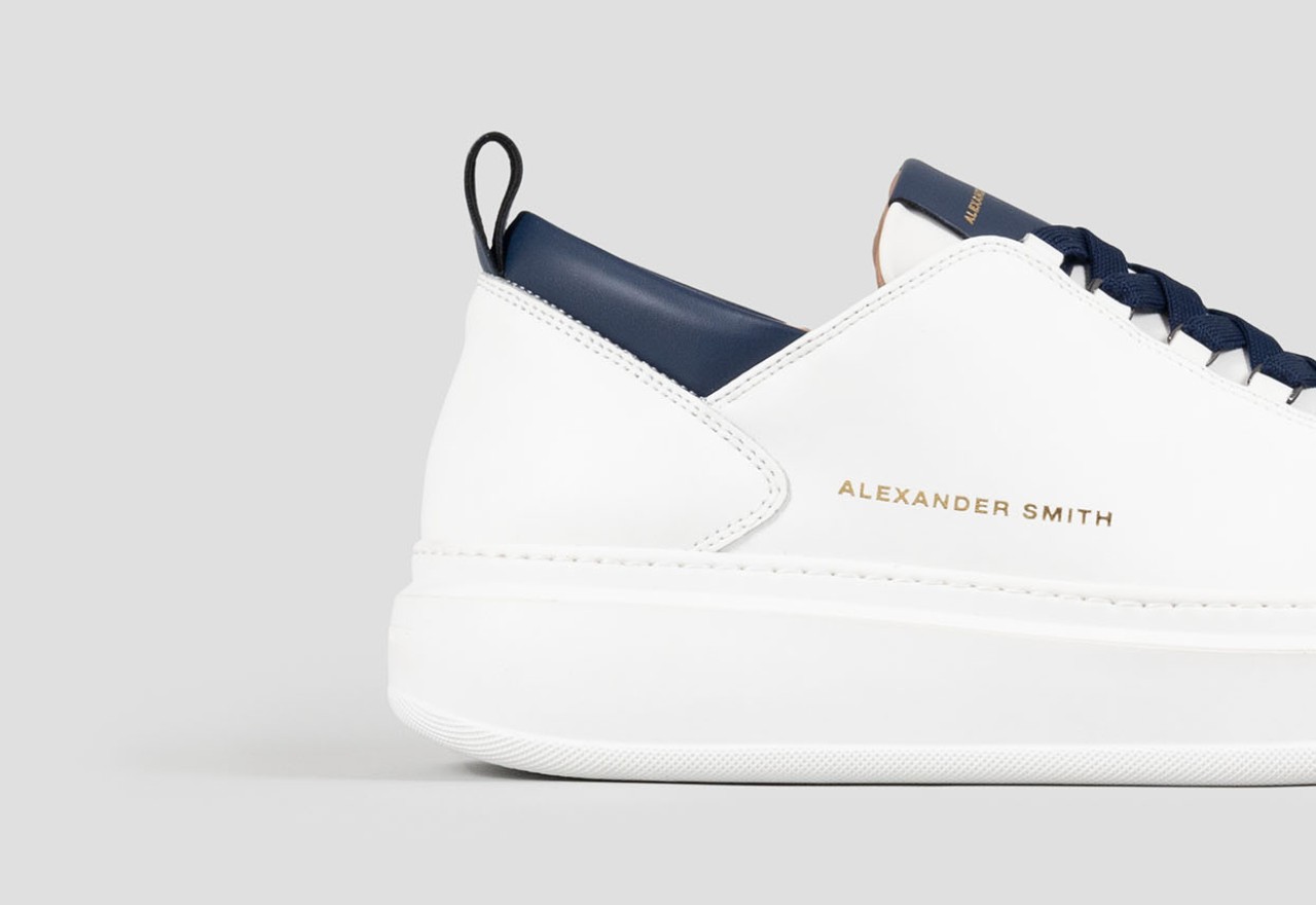 Alexander Smith WEMBLEY MAN WHITE BLUE In Linea