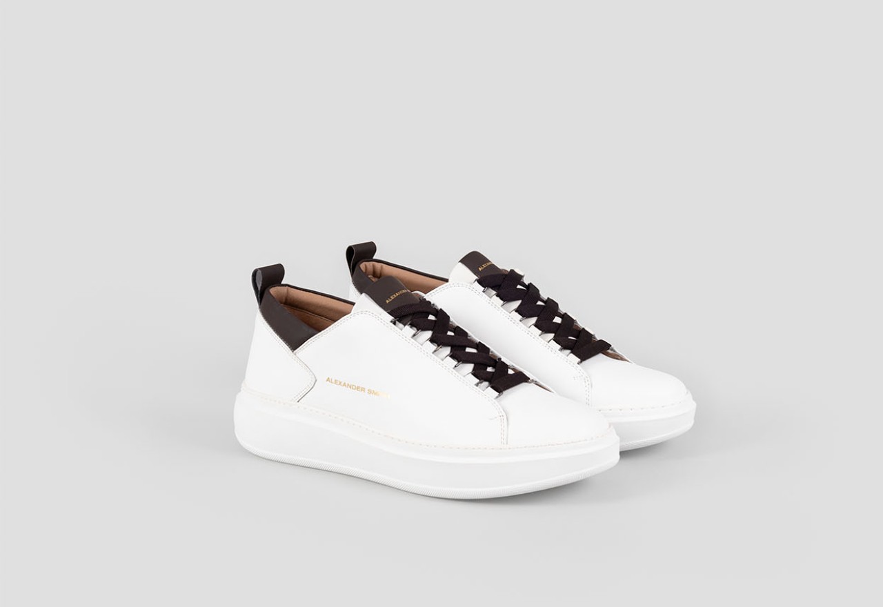 Alexander Smith WEMBLEY MAN WHITE DARK BROWN Vendita