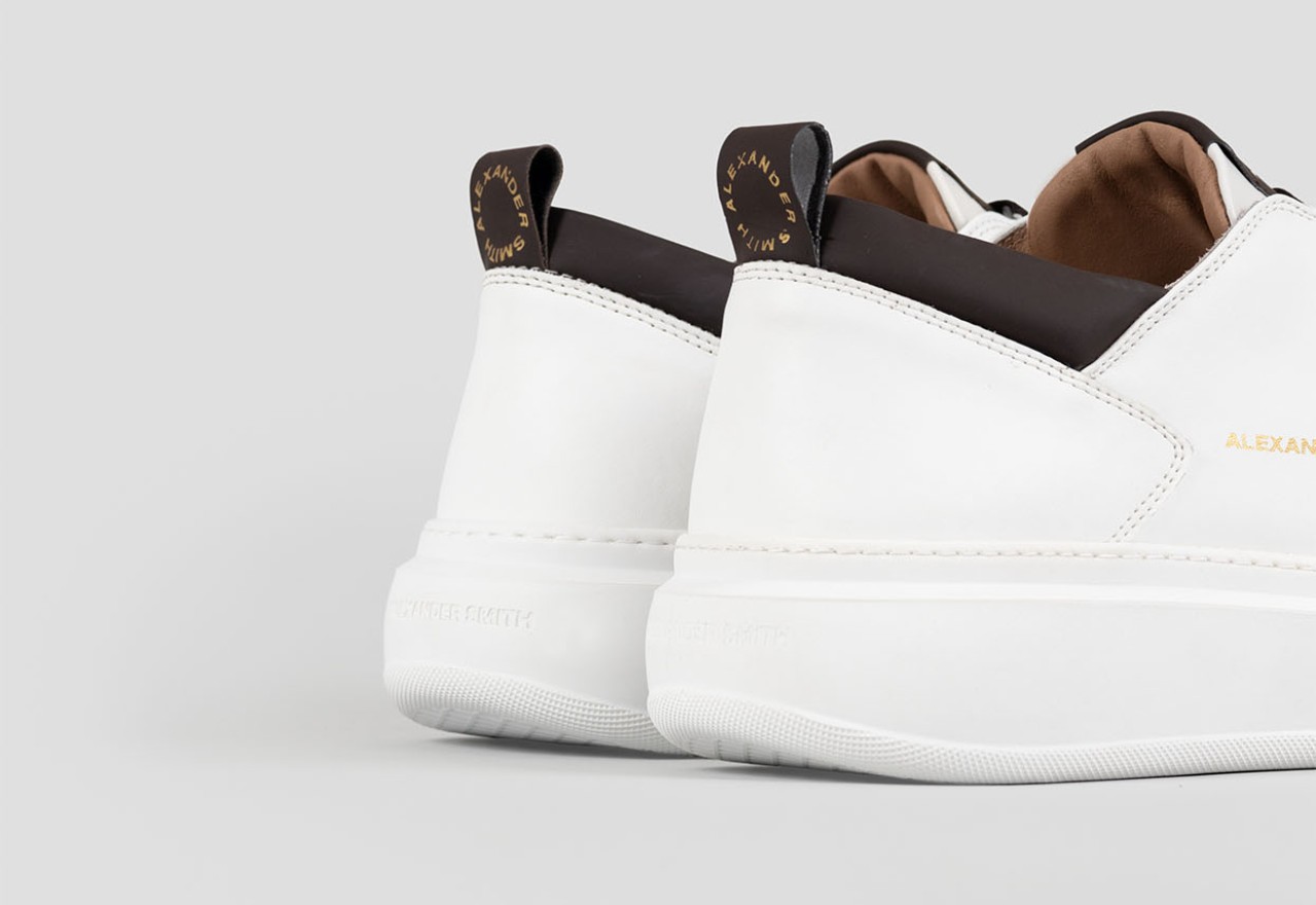 Alexander Smith WEMBLEY MAN WHITE DARK BROWN Vendita