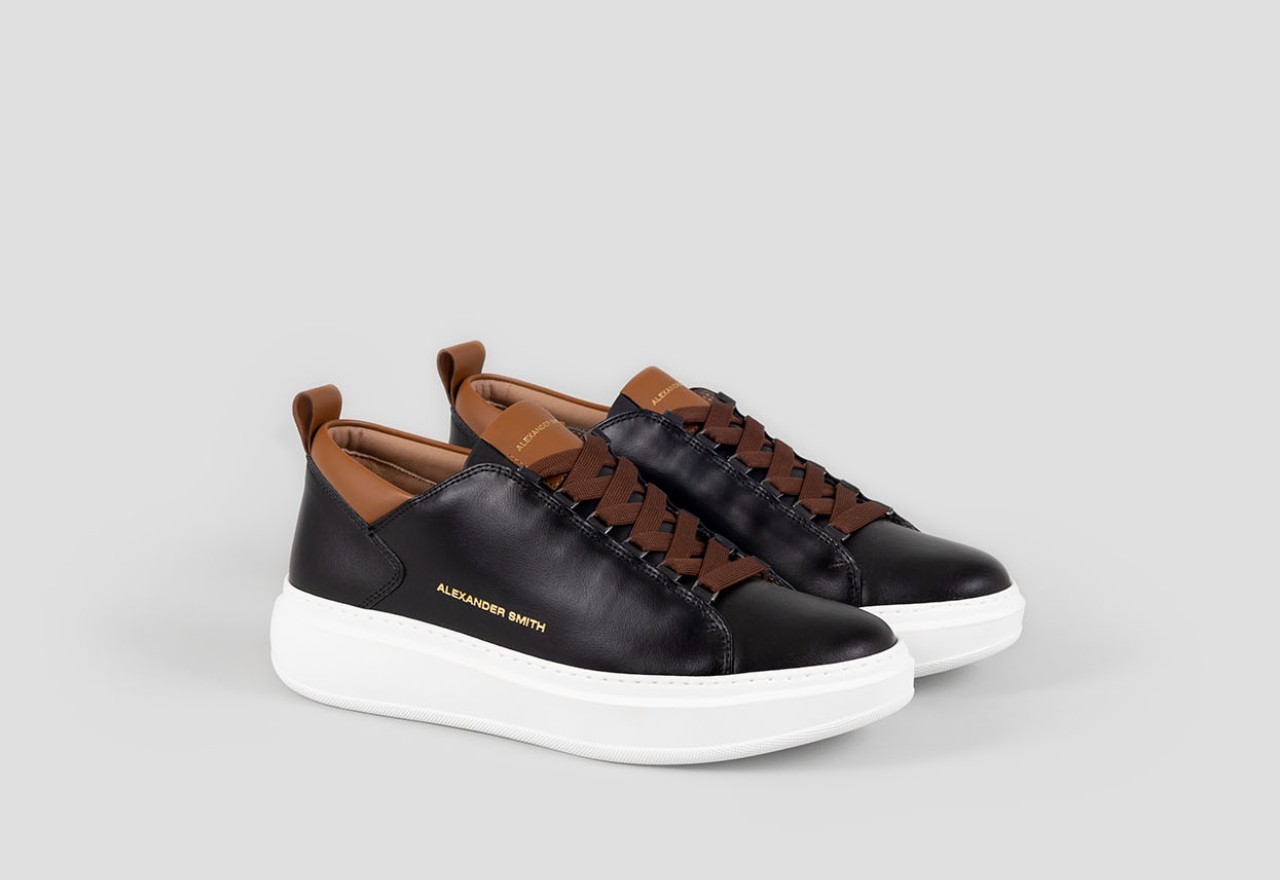 Alexander Smith WEMBLEY MAN BLACK DARK COGNAC Soddisfazione Garantita