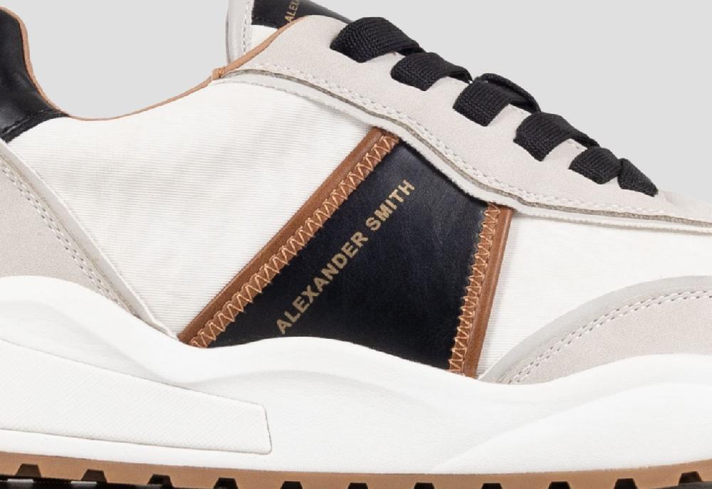 Alexander Smith ECO-DOVER MAN WHITE BLACK Saldi