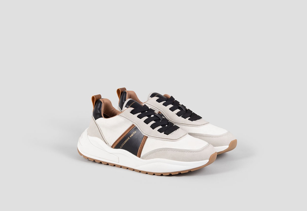 Alexander Smith ECO-DOVER MAN WHITE BLACK Saldi