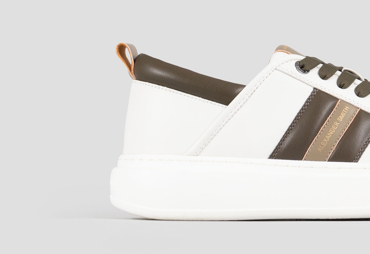 Alexander Smith ECO-WEMBLEY MAN WHITE MILITARY OLIVE In Saldo