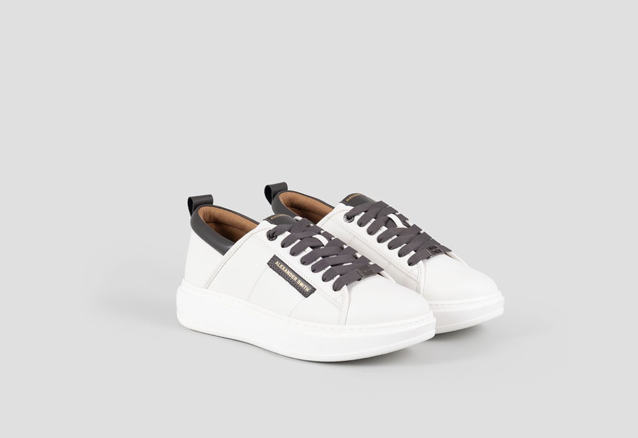 Alexander Smith ECO-WEMBLEY MAN WHITE DARK GREY Moda