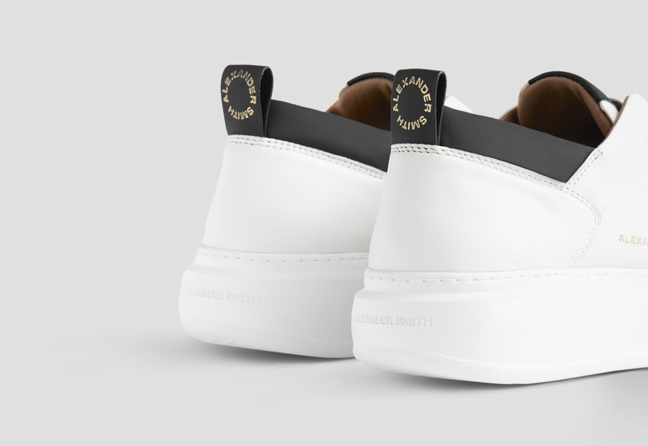 Alexander Smith WEMBLEY SLIP-ON MAN WHITE BLACK Affare Del Giorno