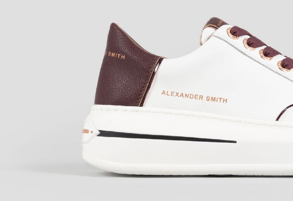 Alexander Smith LANCASTER WOMAN WHITE BORDEAUX In Vendita