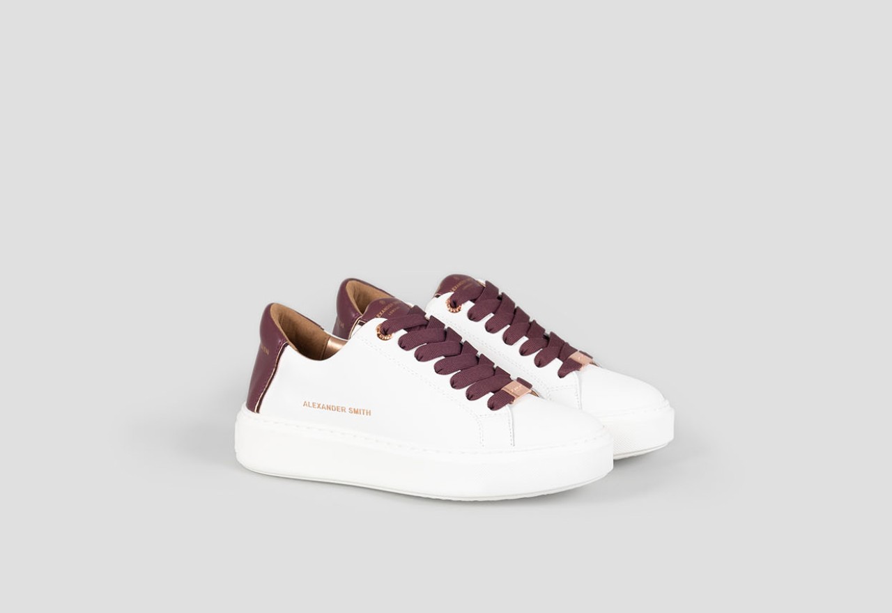 Alexander Smith LONDON WOMAN WHITE BORDEAUX Presa