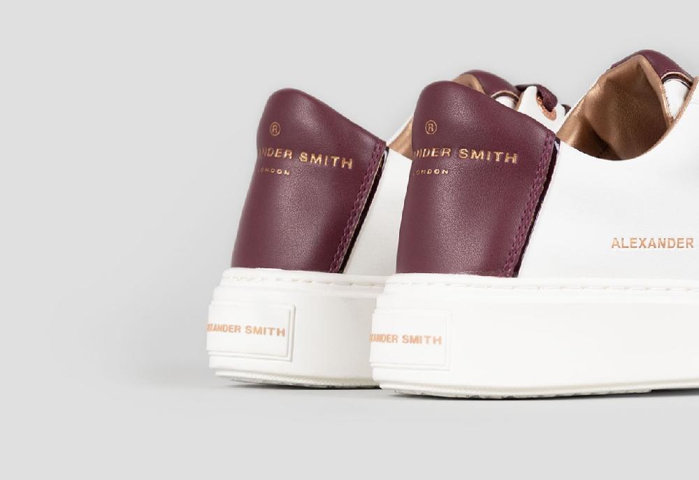 Alexander Smith LONDON WOMAN WHITE BORDEAUX Presa